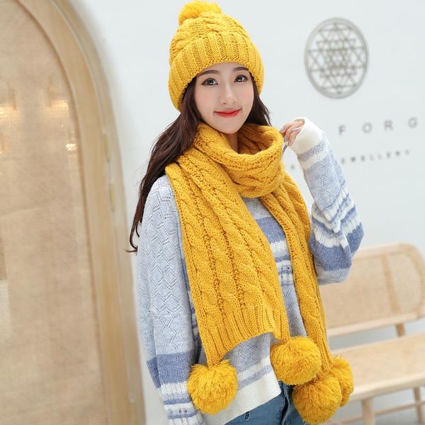

hat children's winter fashion versatile knitted scarf two-piece suit women's scarf wool wool season one-piece, Blue;gray