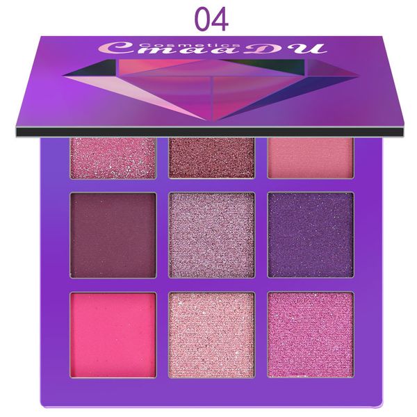 

9 colors glitter matte eyeshadow palette make up palette matte pigmented eye shadow yuf99