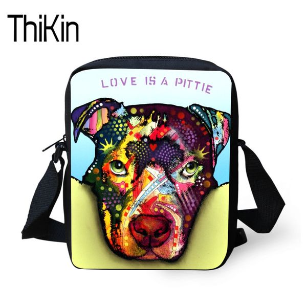 

thikin messenger bag 3d dog print kids shoulder crossbody bag children small clutch boys mini travel bags girls handbag 2018