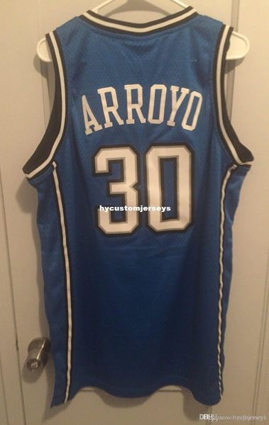 

wholesale carlos arroyo #30 jersey sewn puerto rico rare ad t-shirt vest stitched basketball jerseys ncaa, Black;blue