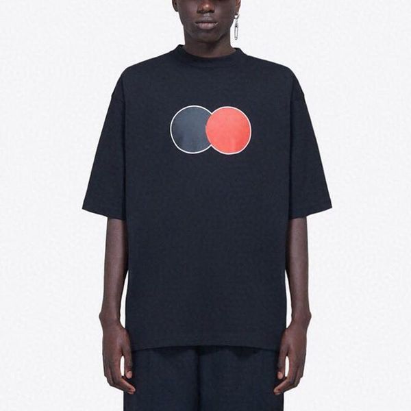 

20ss classic logo letter printed tee men women casual simple loose t-shirt high end summer short sleeves high street tee fashion hfymtx814, White;black