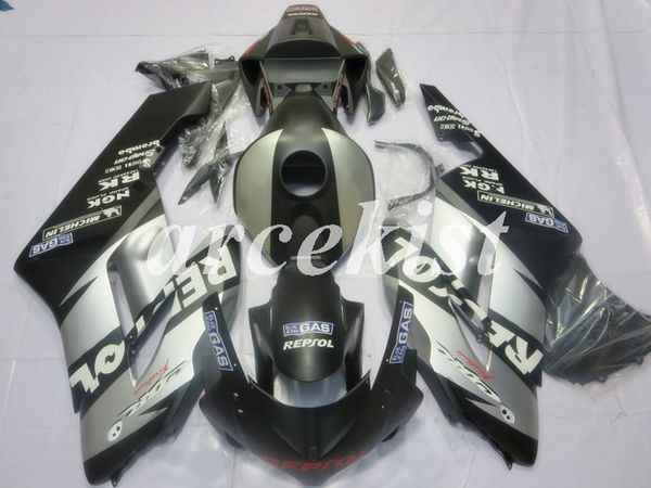 

инъекции плесень нового abs обтекатели комплекты подходят для honda cbr1000rr 2004 2005 04 05 1000rr cbr1000 кузовного набор black silver ma