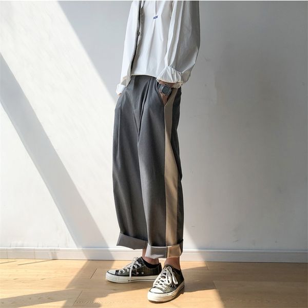 

men's pants 2021 spring and summer arrivals listing korean version of the couple hip hop solid color casual streetwear, Black