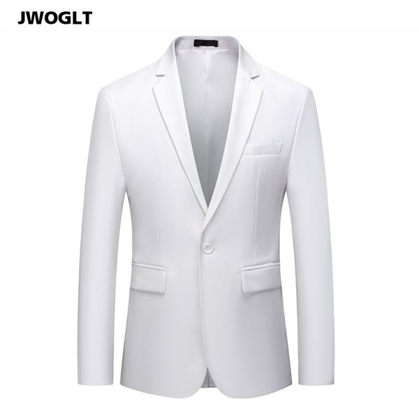 

men's suits & blazers mens korean fashion handsome slim fit black white purple red men blazer casual single button suit jacket, White;black
