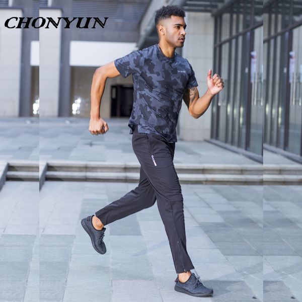 

мужские беговые штаны с молнией карманы running тренировочные брюки футбол fitness gym брюки спортивная тренировки спортивные спортивные шта