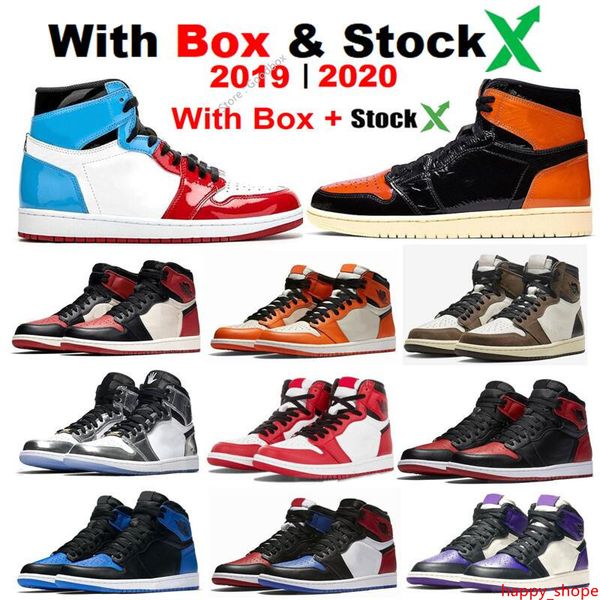 

2020 new 1s basketball shoes high og black satin 1 unc chicago pine green 1 hi 85 reverse bred with stock x