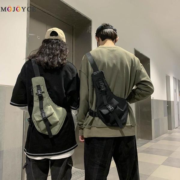 

vest chest waist bag for men women hip hop nylon streetwear shoulder pack
