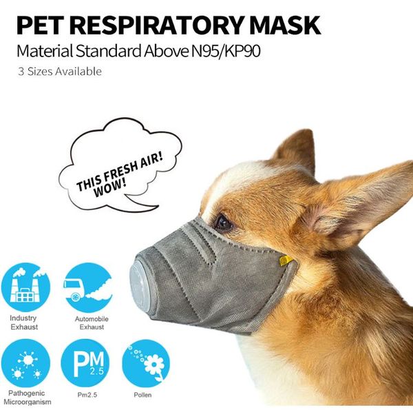 

pet face mask manufacturer n95 dog face mask adjustable smoke protection pm 2.5 animal face mask for dogs