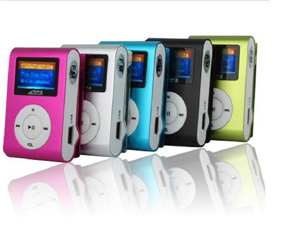 

Мини MP3-плеер с зажимом Mini Поддержка ЖК-экран TF карты 16GB Micro SD портативный спортивн