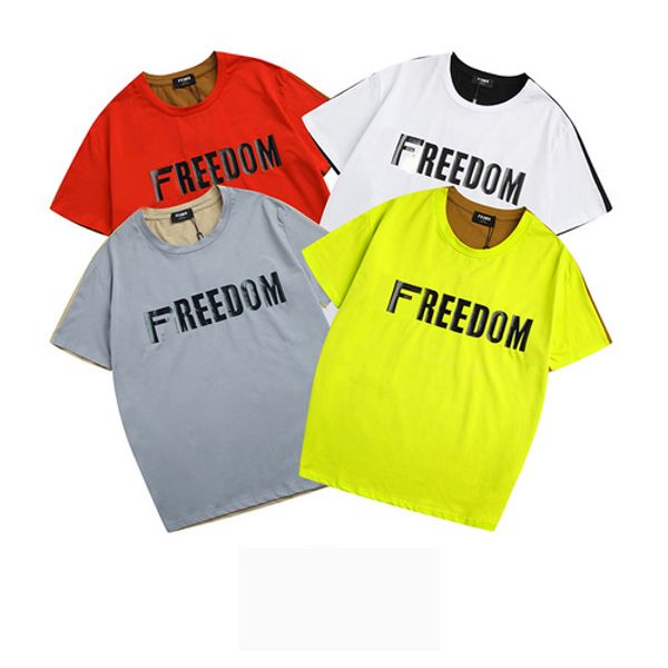 

2019 новый дизайнер футболки мужчины топ футболка марка футболка роскошные письма печати мужчины женщины футболка с коротким рукавом повседн, White;black