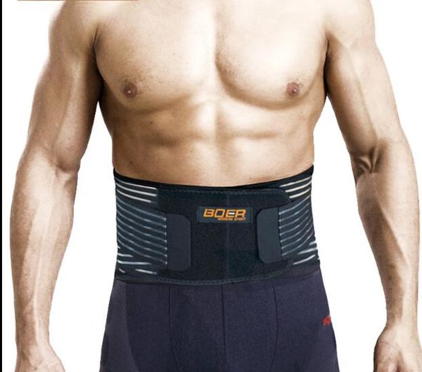 

professional bodybuilding sports fitness belt gym waist support athletic weightlifting belts rebar lumbar waist protector with high quality, Black;gray