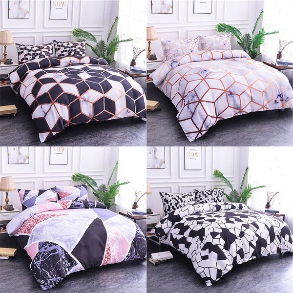 

homesky irregular geometric bedding set marble pattern comforter bedding sets king size set duvet cover bedspread