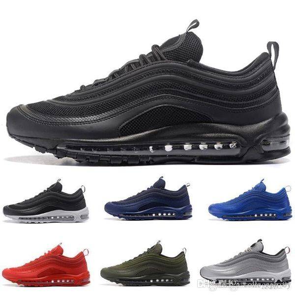 

summer silver bullet og qs triple-black white blue red green men s running shoes sport air sneaker for men euro size 40-46