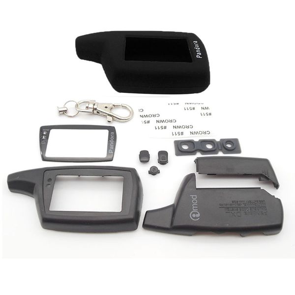 

dxl3000 key case keychain +silicone case for two way car alarm system pandora dxl3000 lcd remote control key fob chain