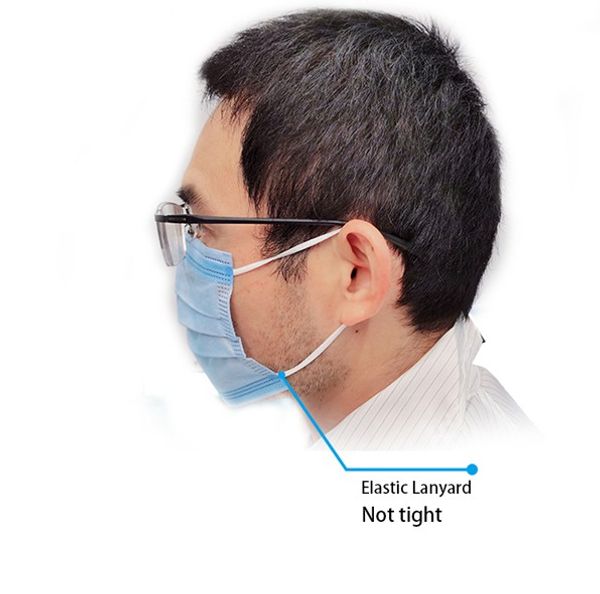 

fast delivery in stock disposable protective face mask 3 ply non-woven fabrics material anti-odor face mask