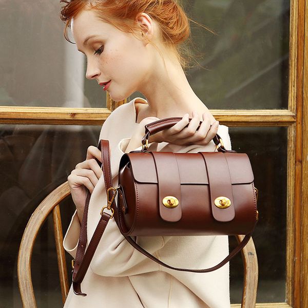 

new arrival genuine leather female shoulder bag vintage women handbag cross body bag 2020 fashion messenger small girls bags
