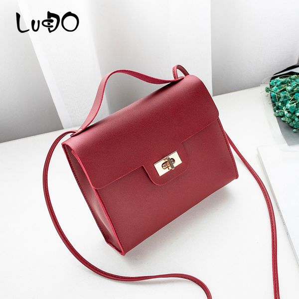

сумки с замком моды solid color кожа креста тела сумка mini плеча crossbody сумки для женщин 2020 болса feminina