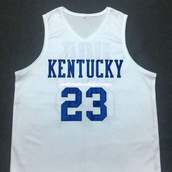 

custom jamal murray kentucky wildcats white basketball jersey embroidery stitched customize any size and name, Black;blue