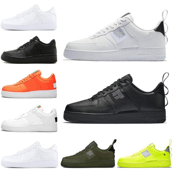 

Utility one 1 triple black white ca ual hoe for men women volt port kateboarding high low cut wheat men neaker running hoe