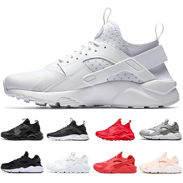

huarache run ultra 1.0 4.0 men women running shoes triple black white red casual huaraches outdoor mens trainers sports sneakers