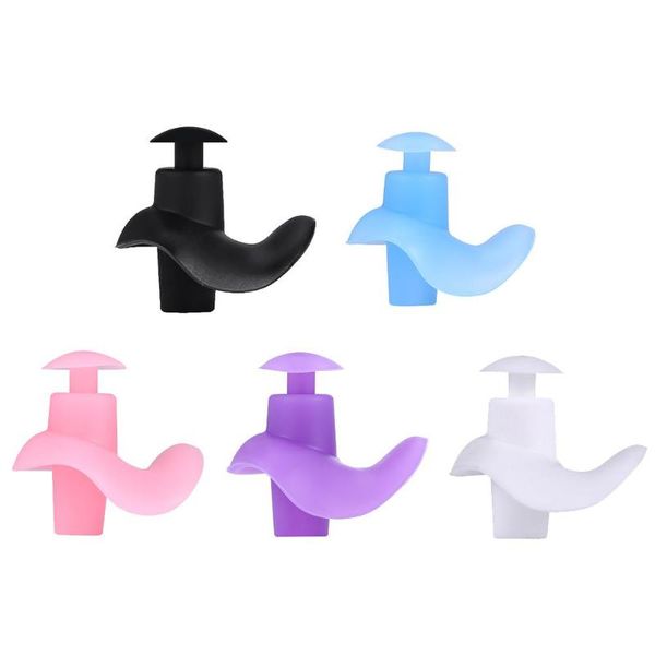 

1 pair soft ear plugs environmental silicone waterproof anti-noise dust-proof earplugs diving water sports swimming accessories