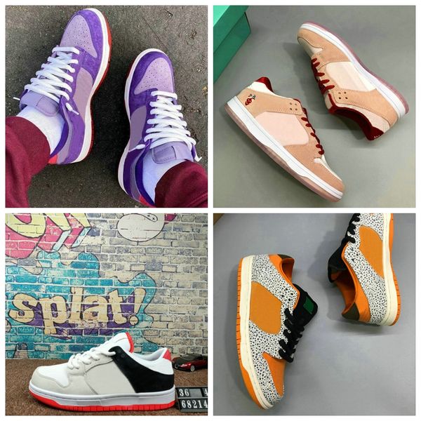 

new release dunk low safari strangelove sb dunk low pro iso infrared plum red cement orange label dunks running shoes skateboard trainers