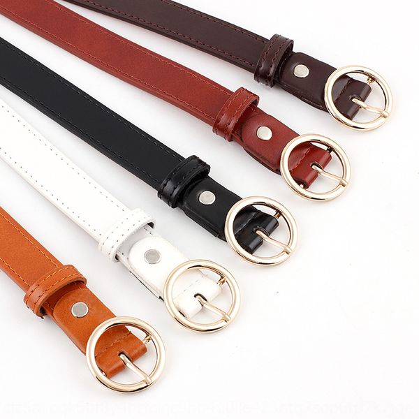 

nki7d round buckle super casual pants and jeans fiber women's women's fashionable decorative trousers belt all-match jeans casual, Black;brown