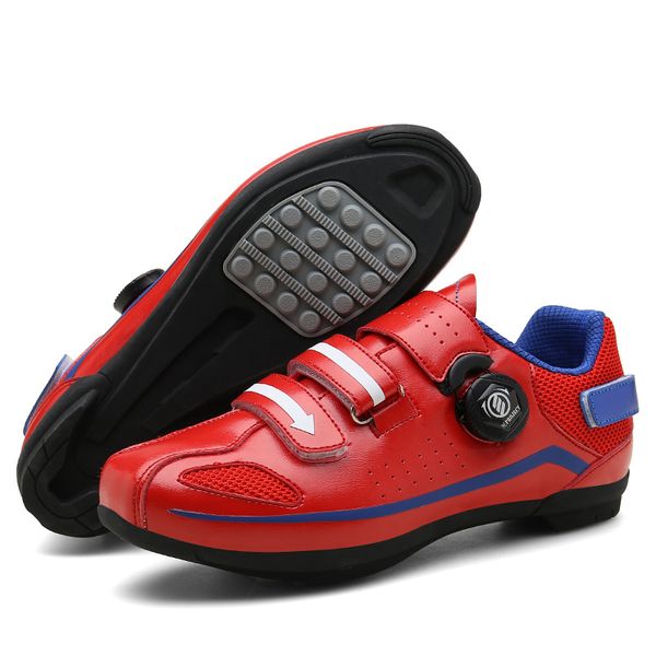 

men's cycling shoes women road bike shoes bike bicycle mtb reflective cycle sneaker triathlon racing non-lock, Black