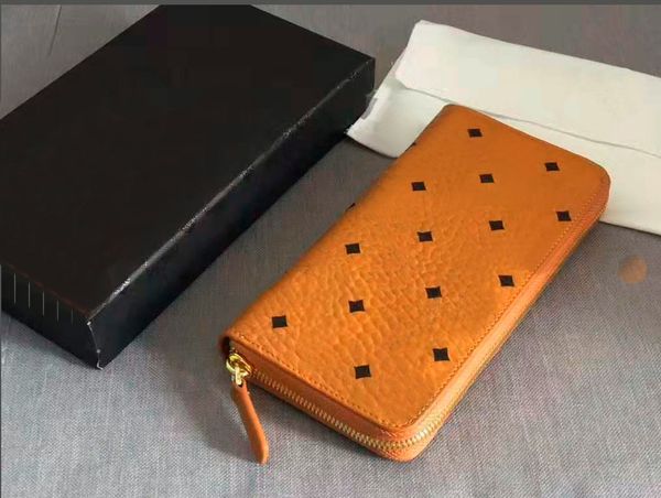 

кожанй бђмажник коѬейкий вокое каево мода ykk zip длиннй коелек, Red;black