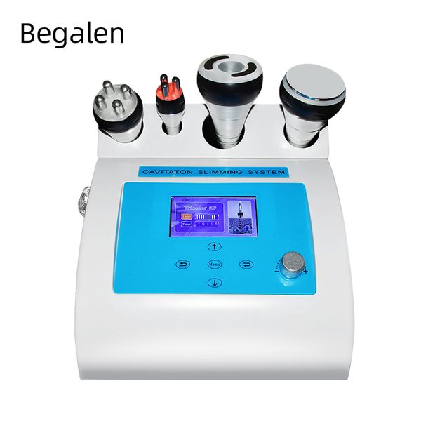 

2019 portable 4in1 ultrasound cavitation machine cavitation radio frequency tripolar rf skin machine fast body slimming