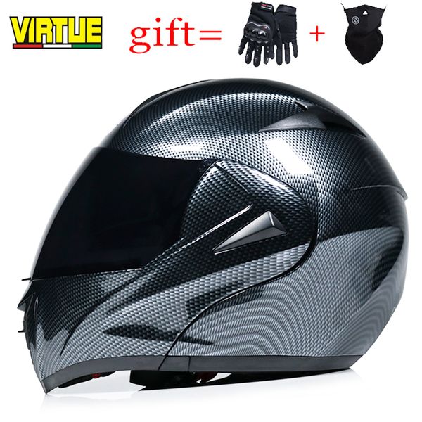 

brand new motorcycle dual visor helmets modular flip up helmet racing double lens capacete casco moto dot helmet virtue 808