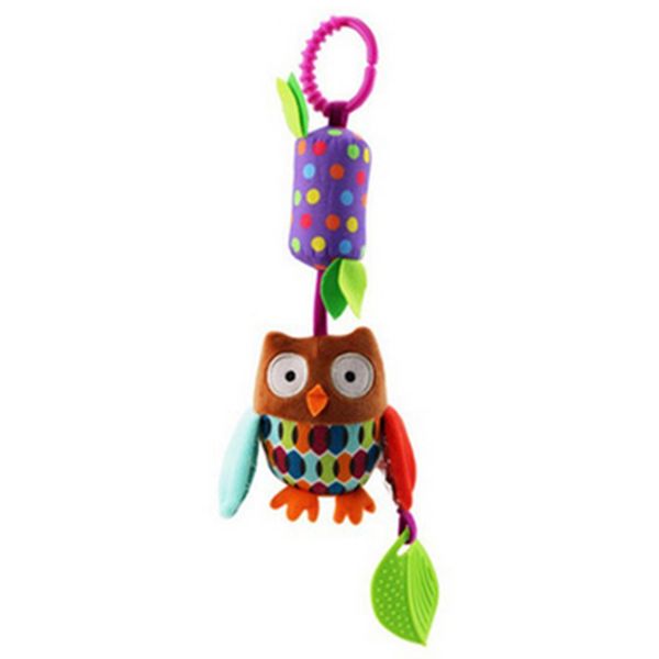 

baby kids rattles toys stroller pram crib hanging soft plush toys animal clip baby crib bed hanging bells toys