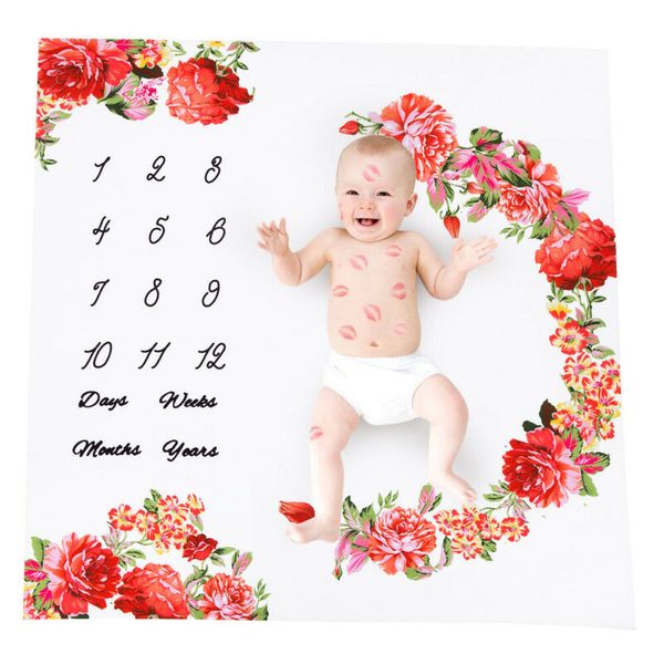 

emmababy fashion newborn kids baby boys girls blanket infants milestone mat pgraphy prop monthly growth p 5 stylish