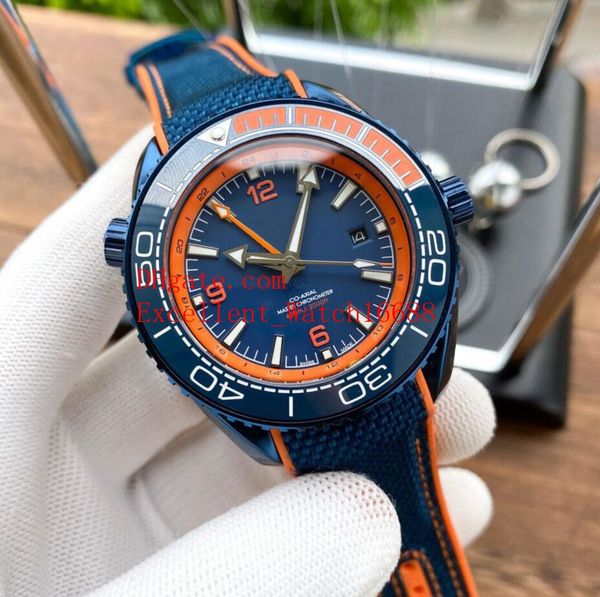 

4 sell the new mens watches 45.5 mm planet ocean 600 m co-axial 215.92.46.22.03.001 ceramic bezel automatic mechanical mens watch watc, Slivery;brown