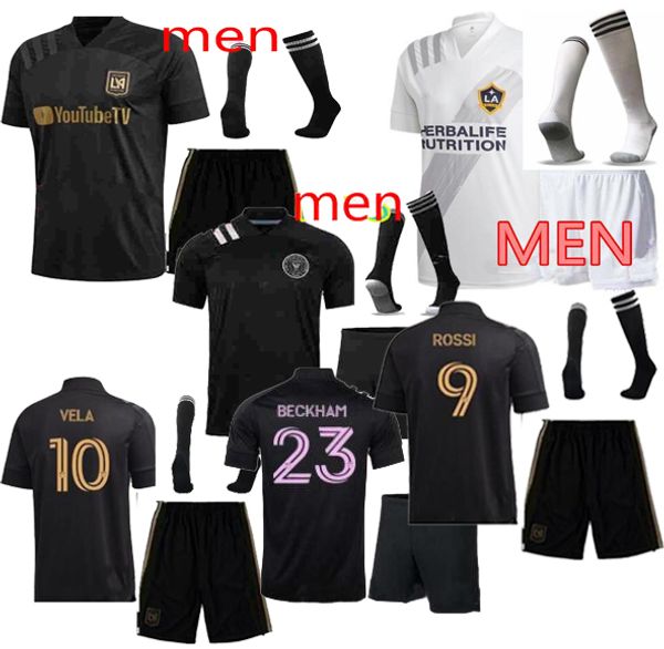 

toq quality adults kit 2020 inter miami beckham 23 black lafc carlos vela 10 soccer jerseys 2021 los angeles fc la galaxy chicharito