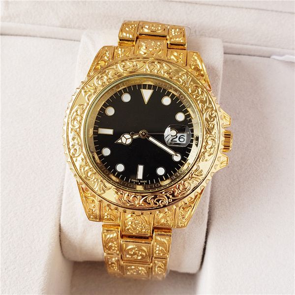 

43 ММ Военные часы relogio masculino мужские часы Роскошные платья дизайнер моды Черный Ци