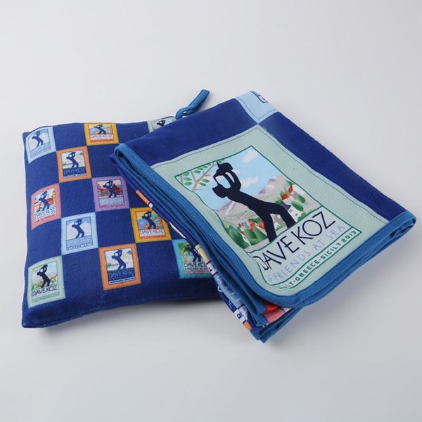 

customized nap storage blankets children double-faced velvet digital full printing embroidery blanket advertising gifts custom logo gt