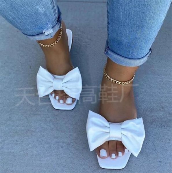 

2020 ladies slippers flat bow sandals casual beach shoes ph-cfy20061839, Black