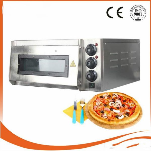 Forno per pizza elettrico commerciale Forno per pizza 2KW Forno per cottura elettrico professionale monostrato Torta / Pane / Pizza con tempo