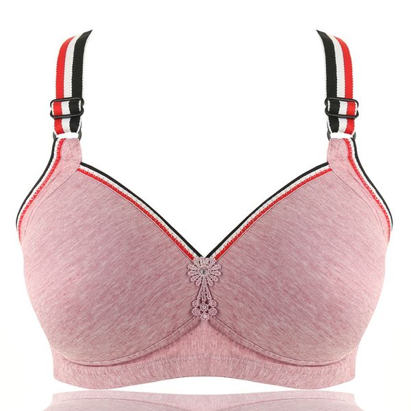 

женщин нет стальное кольцо бюстгальтер xl нижнее белье дышащий хлопок нижнее белье ультра-тонкий бюстгальтер удобный полный кубок дамы, Red;black