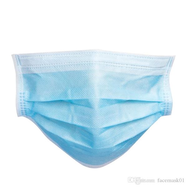 

оптовый одноразовая маска для лица 3 слоя ушной пыли роты маска обложка 3ply нетканая одноразовый респиратор мягких дышащей гулянки