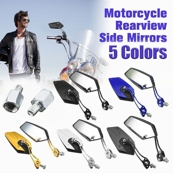 

auto aluminum rod side mirrors aluminum rod rearview side mirrors portable motorbike motorcycle 8mm