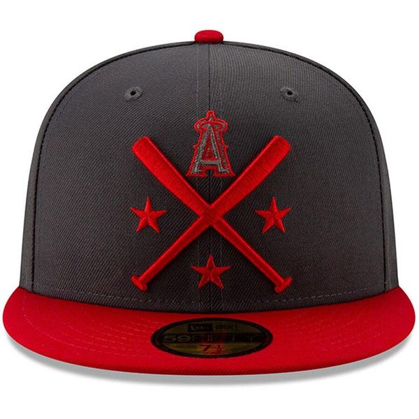 

men's red sox indians astros yankees angels white sox cubs dodgers graphite/navy 2019 all-star workout on-field 59fifty fitted hat, Black;white