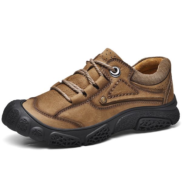 

2020 men's sneakers breathable hiking shoes mountain outdoor shoes climbing tourism hunting non-slip, Black