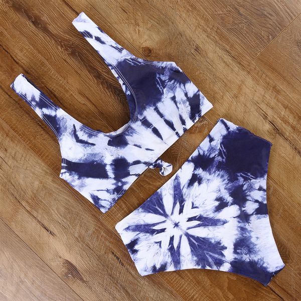 

tiedyebikiniswimsuitwomenfloralprintedswimwearwomenpaddedhighwaistbikinipushupmaillotdebainfemme, White;black