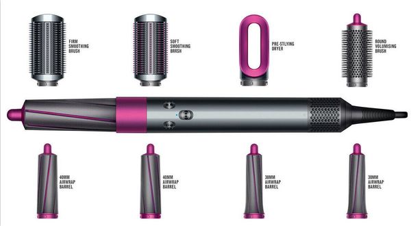 

In tock multi function hair tyling device hair dryer automboxatic curling iron 8 head gift