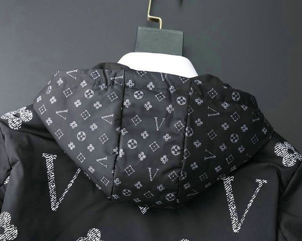 

vl гусь мужчины пуховик дизайнерского бренда бутики роскоши качество хлопок способ продажа дикий хлопок вышивка тенденция пара пуховик, Black