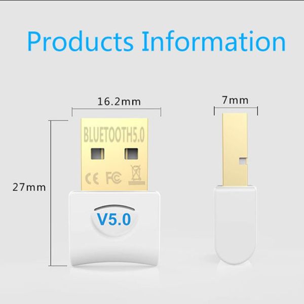 

usb bluetooth адаптер 5.0usb desktop wireless wifi приемник передатчик dongle 3xub