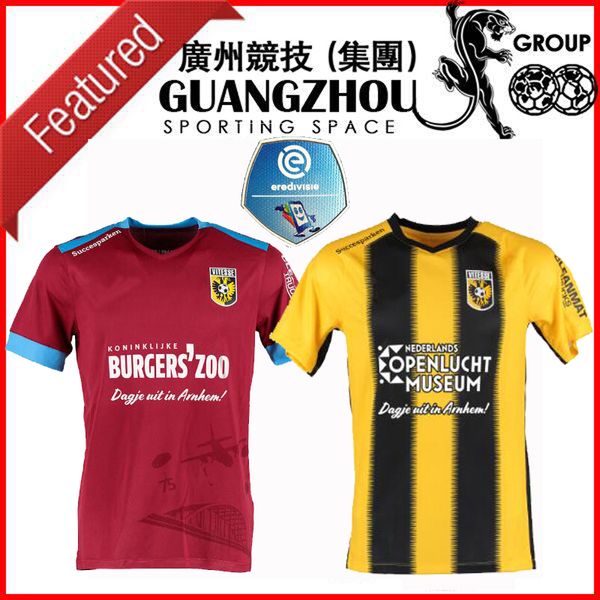 

19 20 sbv vitesse arnhem soccer jerseys home away 2019 2020 maillots nouha dicko tim matavz riechedly bazoer bryan linssen football shirts, Black;yellow