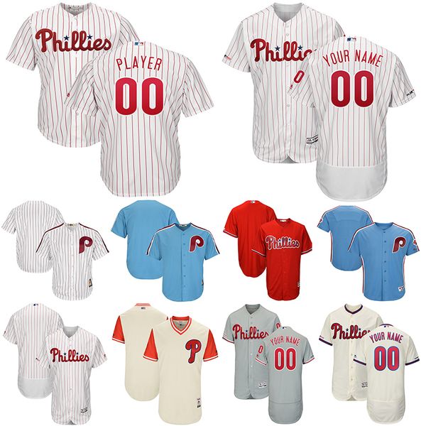 

Phillies Jersey 3 Bryce Harper Philadelphia Custom 17 Rhys Hoskins 27 Aaron Nola 20 Mike Schmidt 10 Daulton McCutchen Dykstra Arrieta McGraw